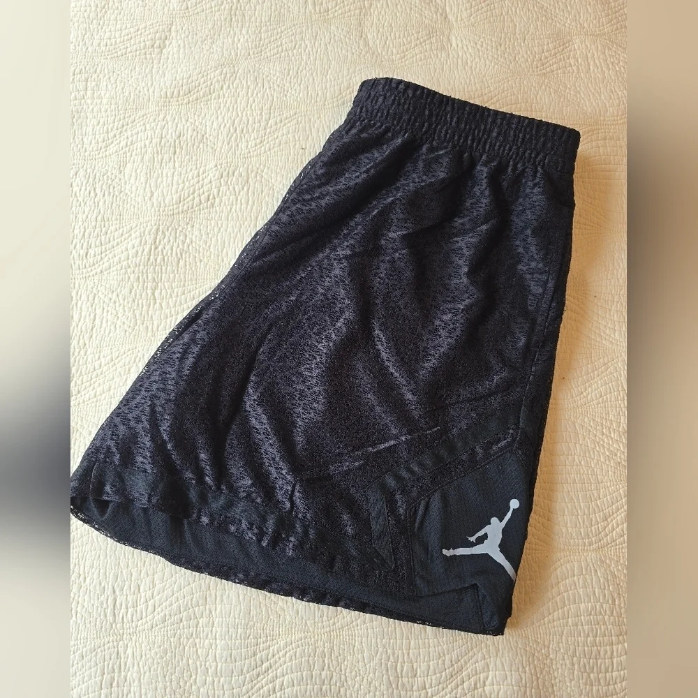 NWT Jordan Ladies Black Lace Athletic Shorts